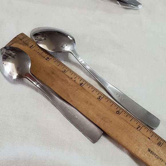 2 Cambridge MADISON Teaspoon 6" Oval Soup & 7.5" Spoon Set stainless flatware - Picture 7 of 7